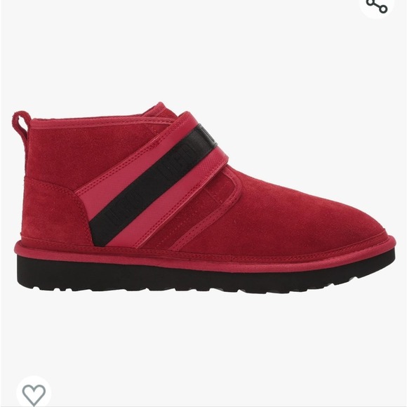UGG Men's Neumel Snapback Chukka Boot Samba Red shearling fur men's size 11 new! - Picture 8 of 12